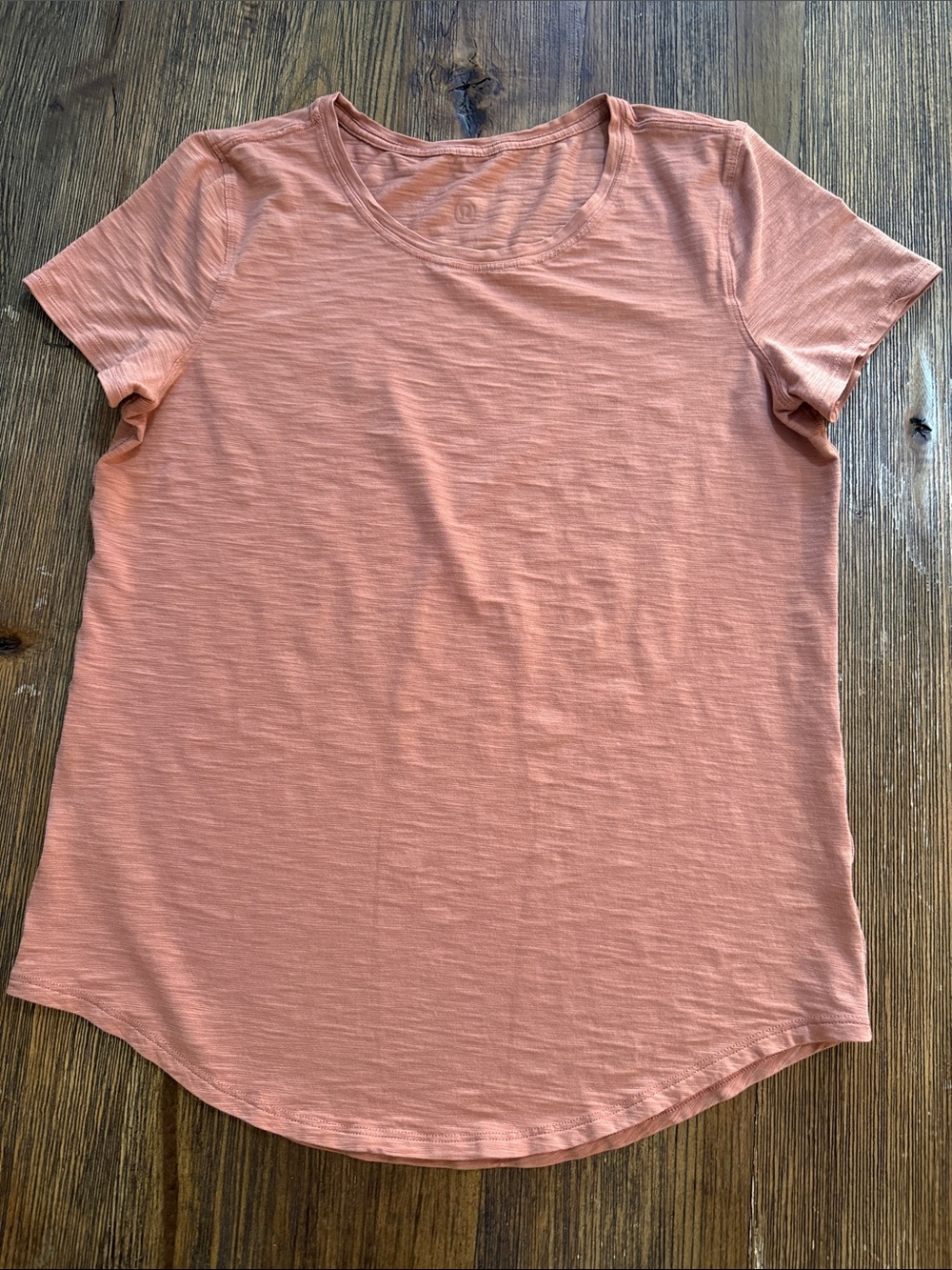 lululemon athletica Short Sleeve Scoop Tee in Coral Peach